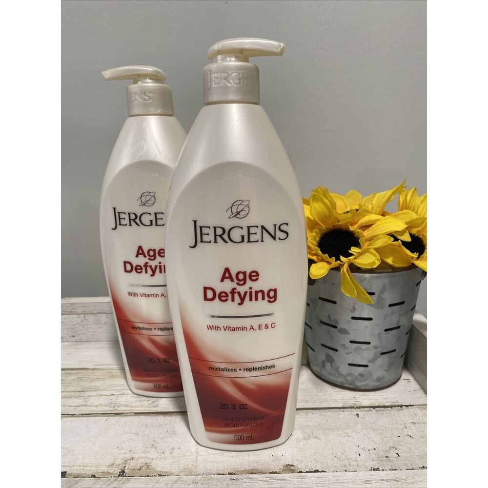 Jergens Age Defying Multi Vitamin Moisturizer Lotion Two (2) - 600mL/20.3oz Each